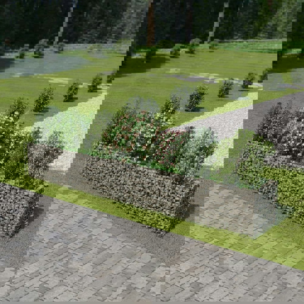 Berkfield Gabion Raised Bed Galvanised Steel 360x50x50 cm