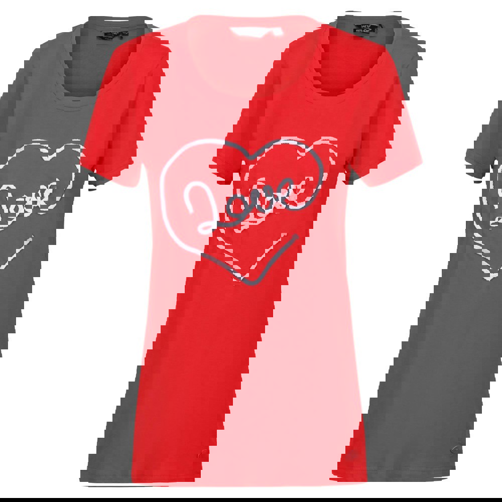 Regatta Women's Filandra VII Love T-Shirt - Miami Red
