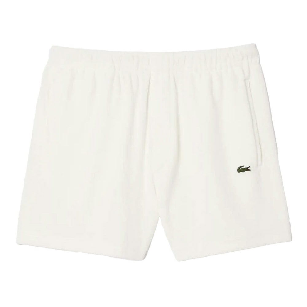 Lacoste Mens Paris Terrycloth Knitted Regular Shorts - Cream