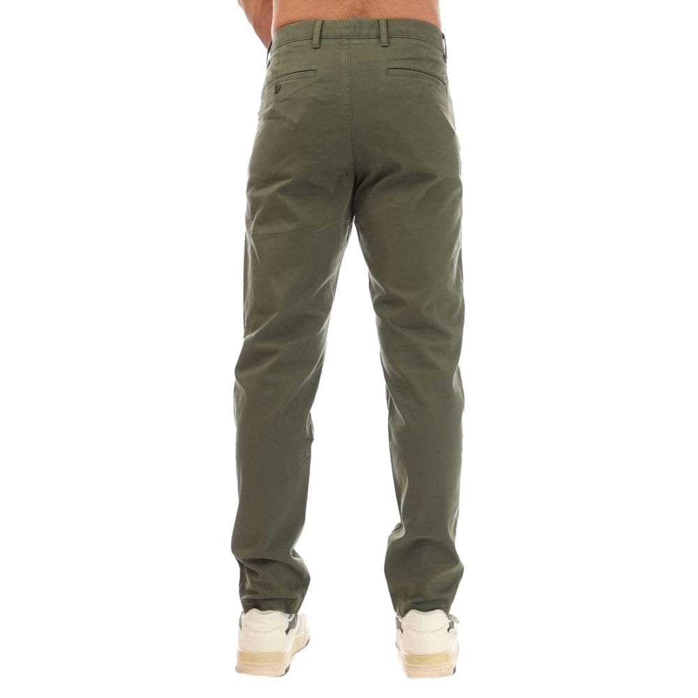 Tommy Hilfiger Mens Harlem Sateen Tapered Chinos - Khaki Green
