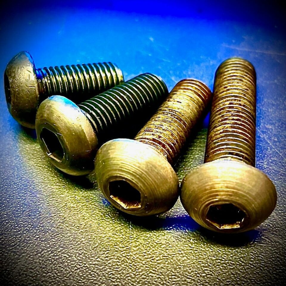 Fixaball 1/4" BSF Socket Screw Button High Tensile 10.9 Self-Colour