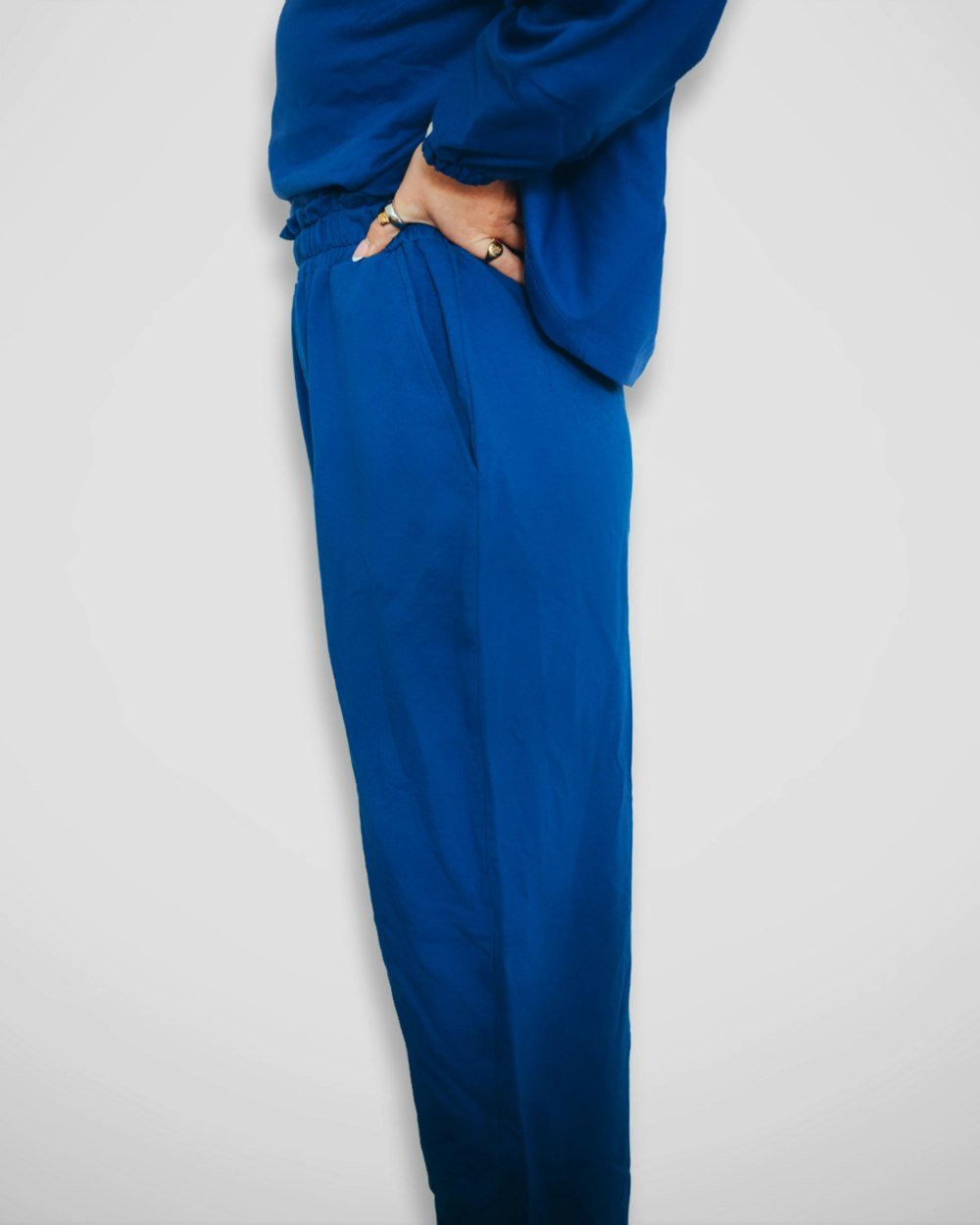Kate Blue Barrel Leg Trousers - image 2