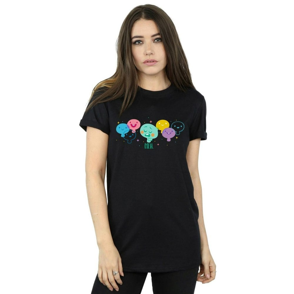 Disney Womens/Ladies Soul 22 Meh Cotton Boyfriend T-Shirt - Black