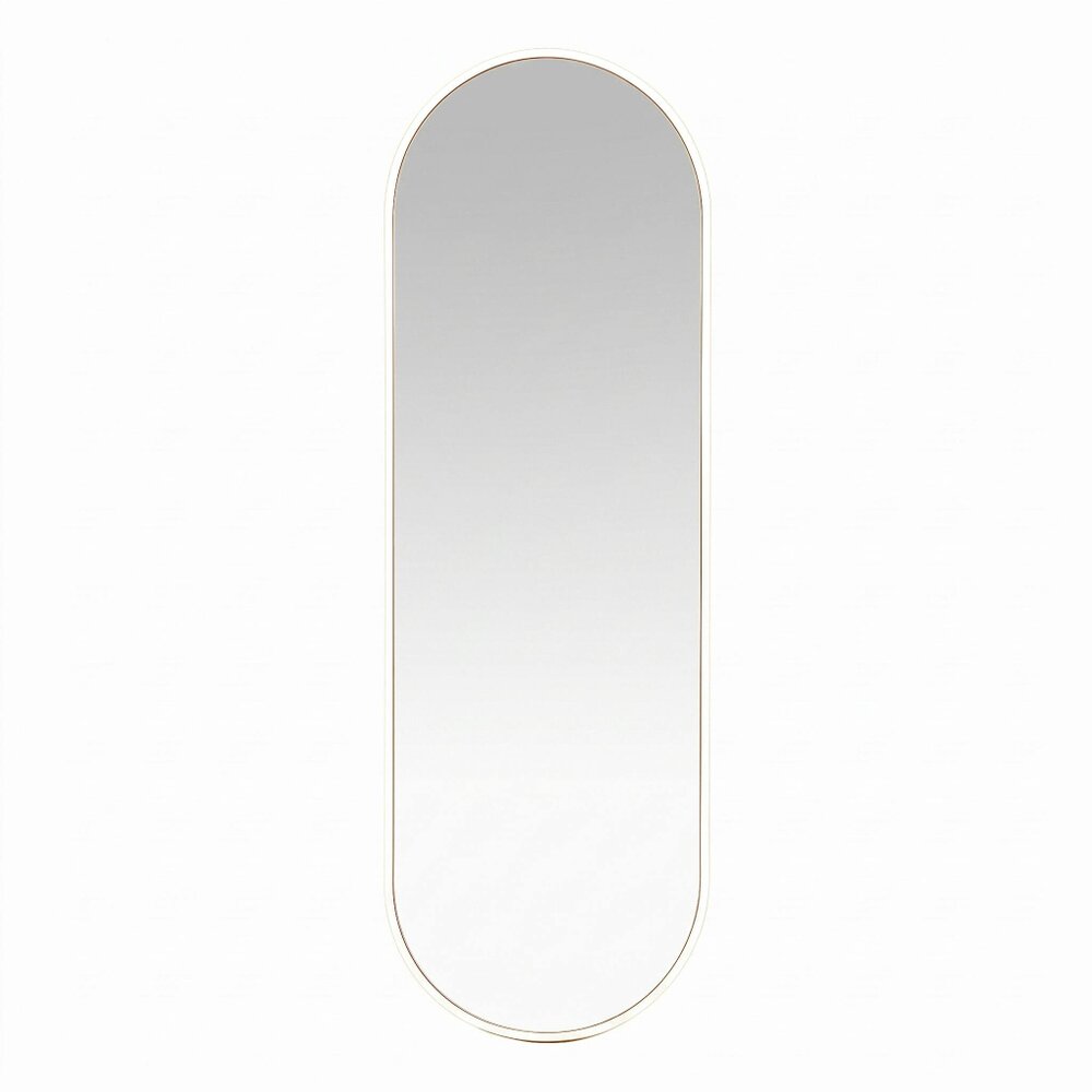 Downton Interiors White Oval Over Door Metal Mirror 120cm