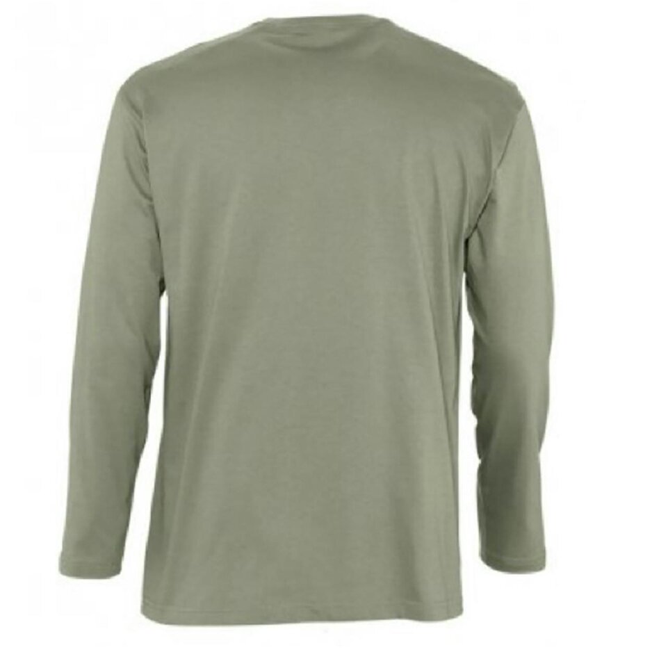SOLS Mens Monarch Long Sleeve T-Shirt - Khaki