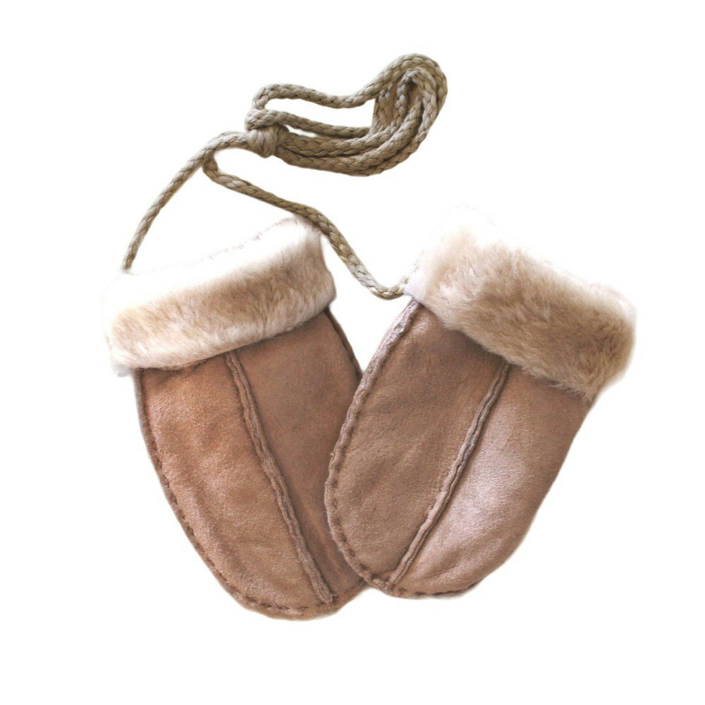 Eastern Counties Leather Childrens/Kids Puddy Sheepskin Mittens - Beige