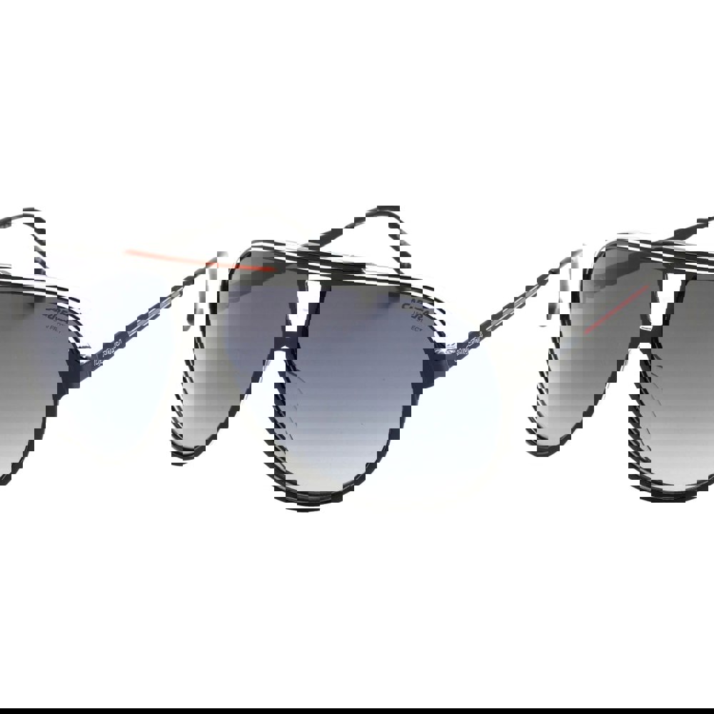 Carrera Grey Shaded Lens Red Detail Black Sunglasses One Size