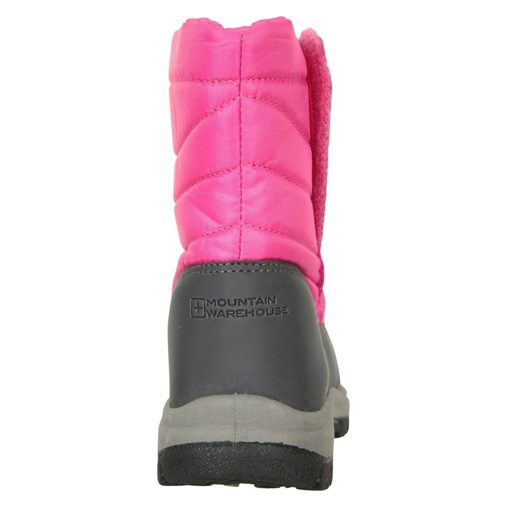 Mountain Warehouse Childrens/Kids Caribou Adaptive Snow Boots - Bright Pink