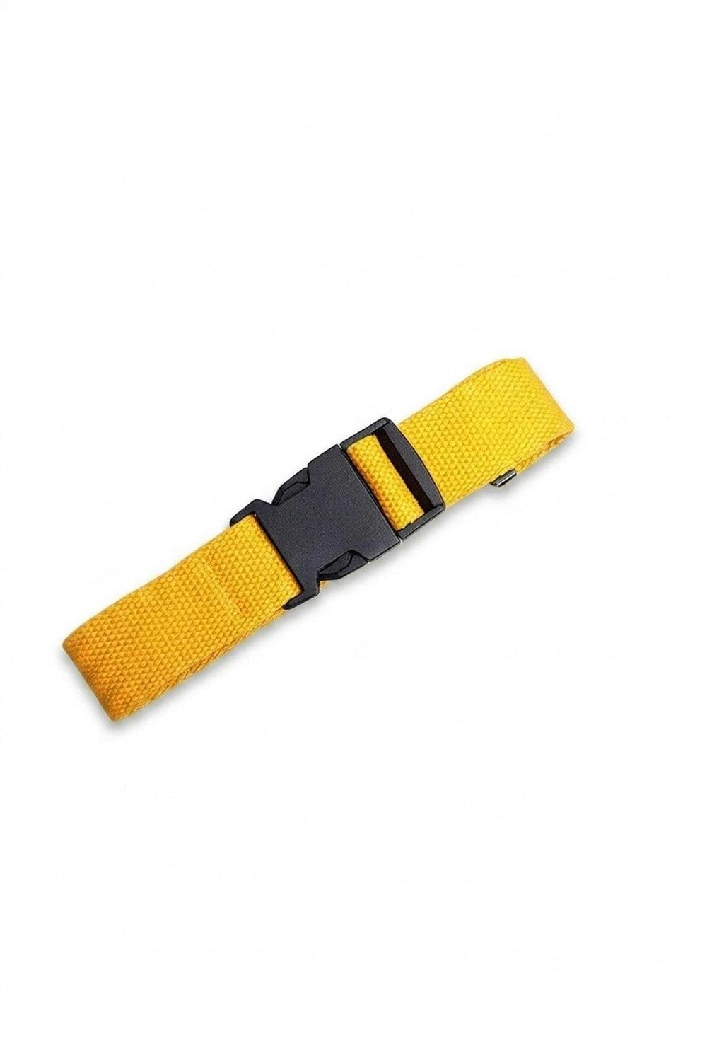 Ally Fabric Buckle Belt - Yellow_wb