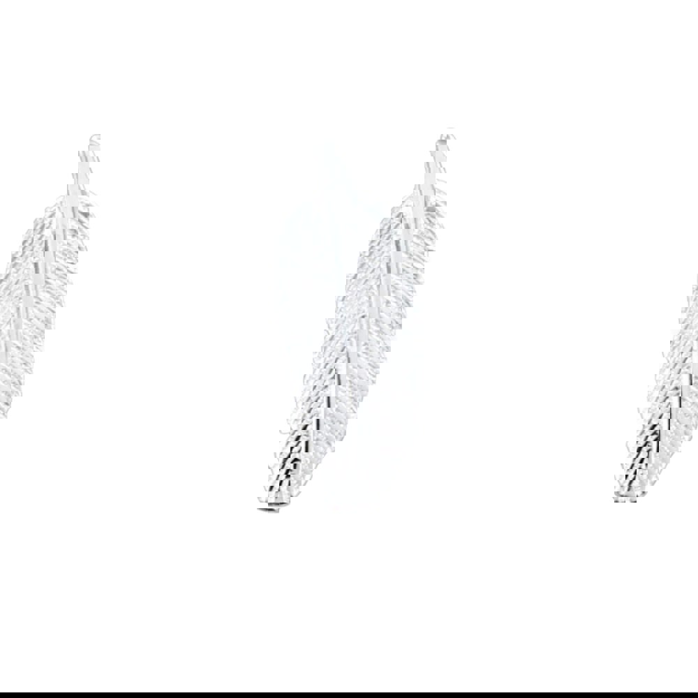 Men's Sterling Silver Feather Stud Earring - Reeves & Reeves