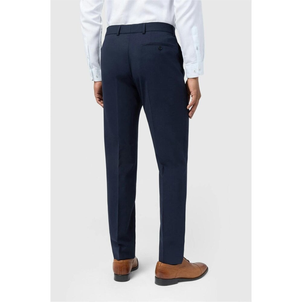 Ted Baker Slim Fit Performance Navy Panama Trousers