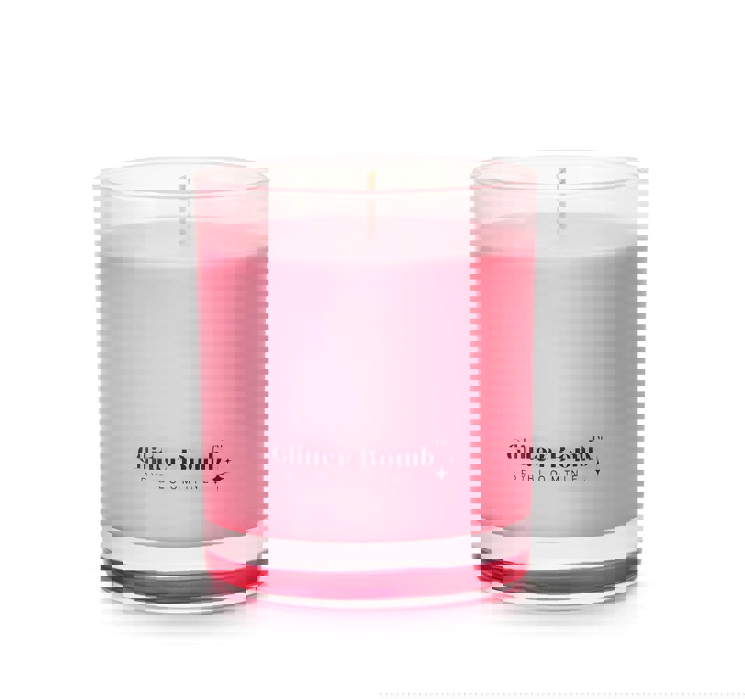Rose Galaxy | Glitter Bomb™ Luxury Valentine Gift Candle In Rose & Oud 230G image 0