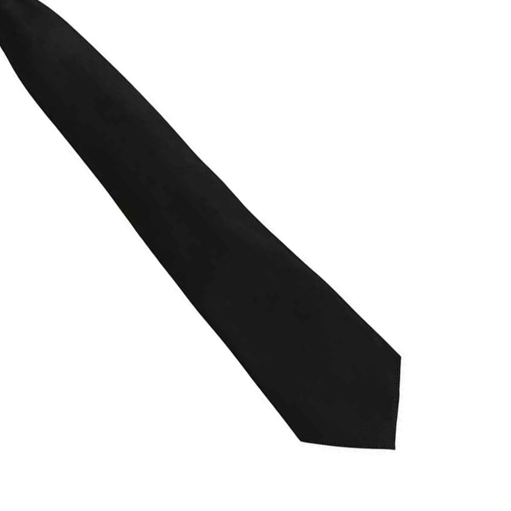 Premier Unisex Adult Colours Fashion Plain Clip-On Tie - Black