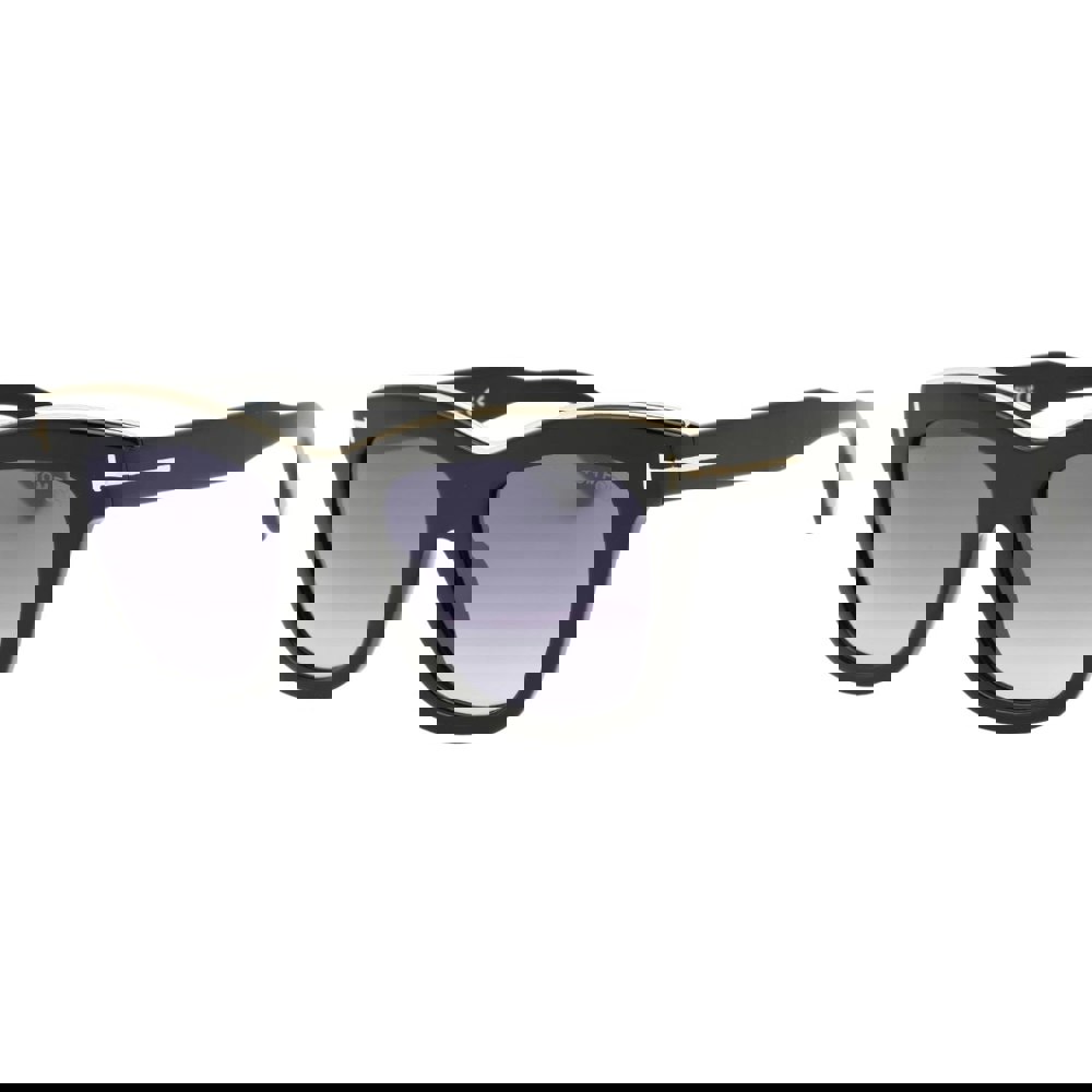 Tom Ford Smoke Mirror Lens Shiny Black Sunglasses