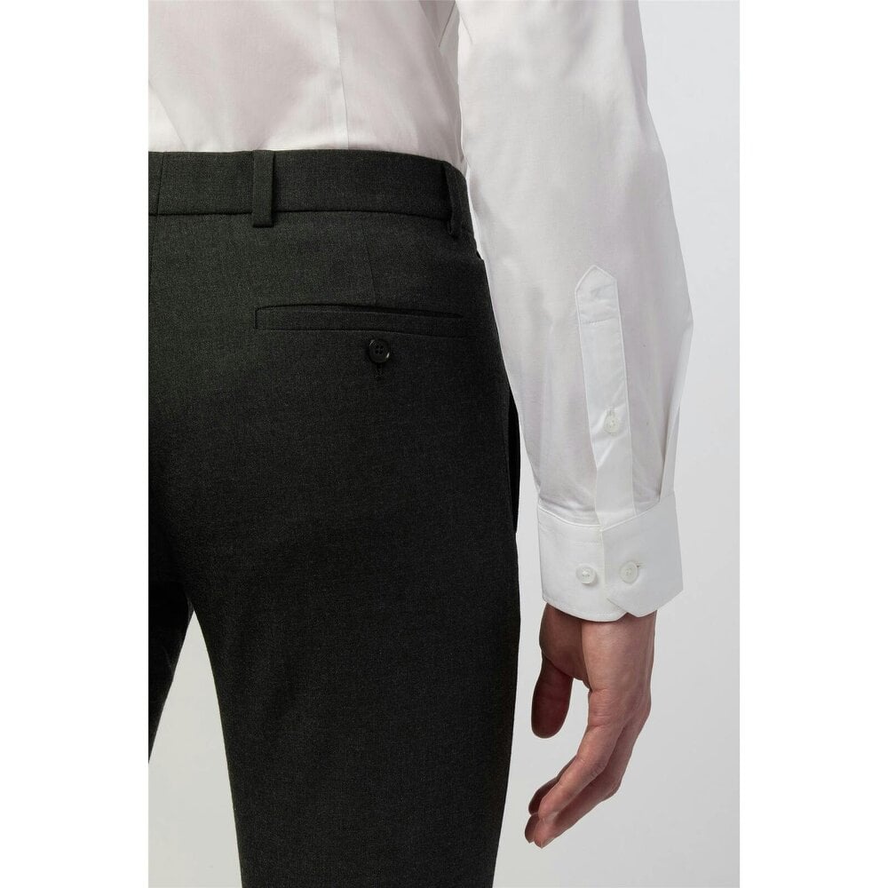 Limehaus Skinny Fit Charcoal Stretch Trouser