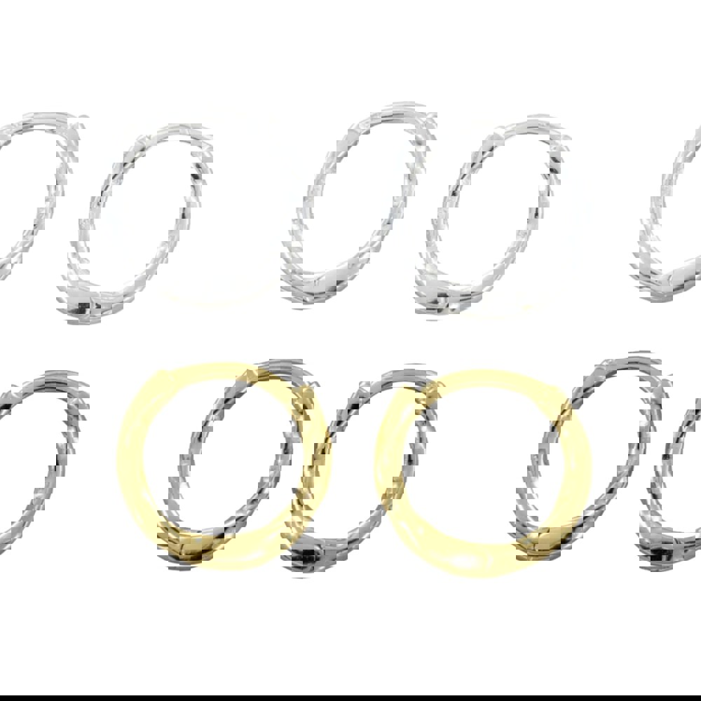Small Twist Huggie Hoop Earrings - Reeves & Reeves