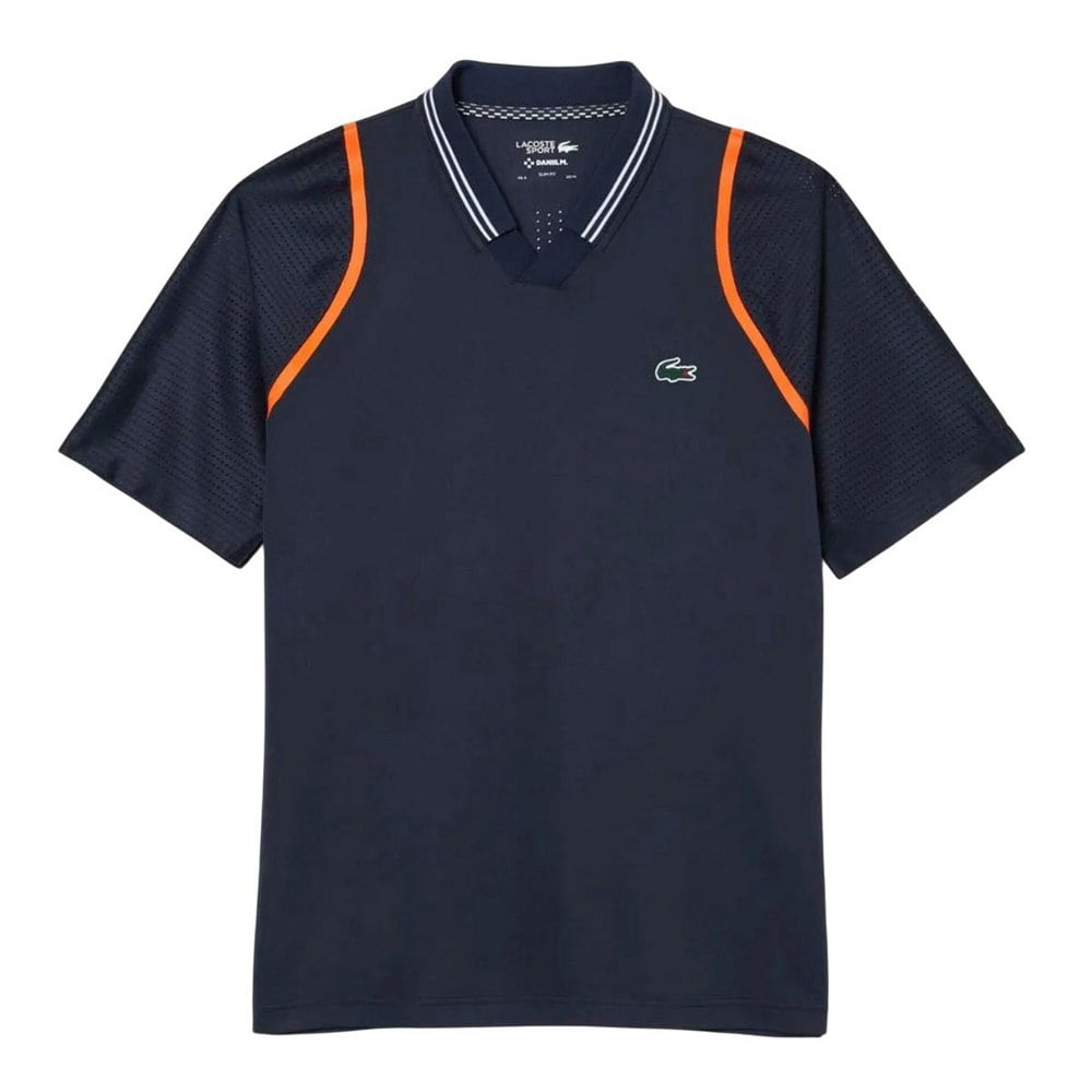 Lacoste Mens Daniil Medvedev Tennis Polo Shirt - Blue