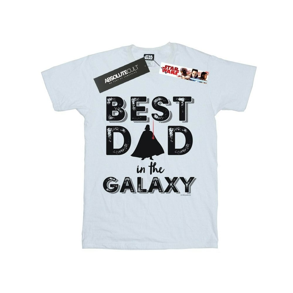 Star Wars Mens Best Dad In The Galaxy T-Shirt - White