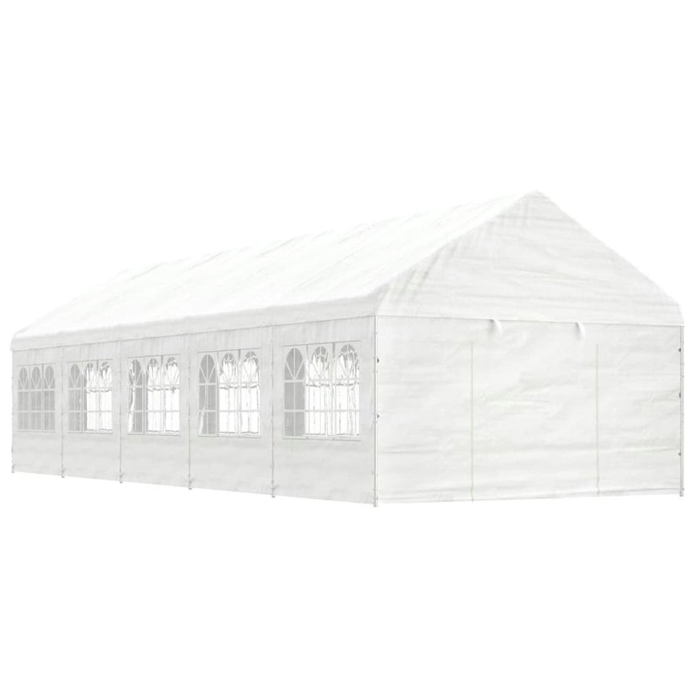 Berkfield Gazebo with Roof White 11.15x4.08x3.22 m Polyethylene