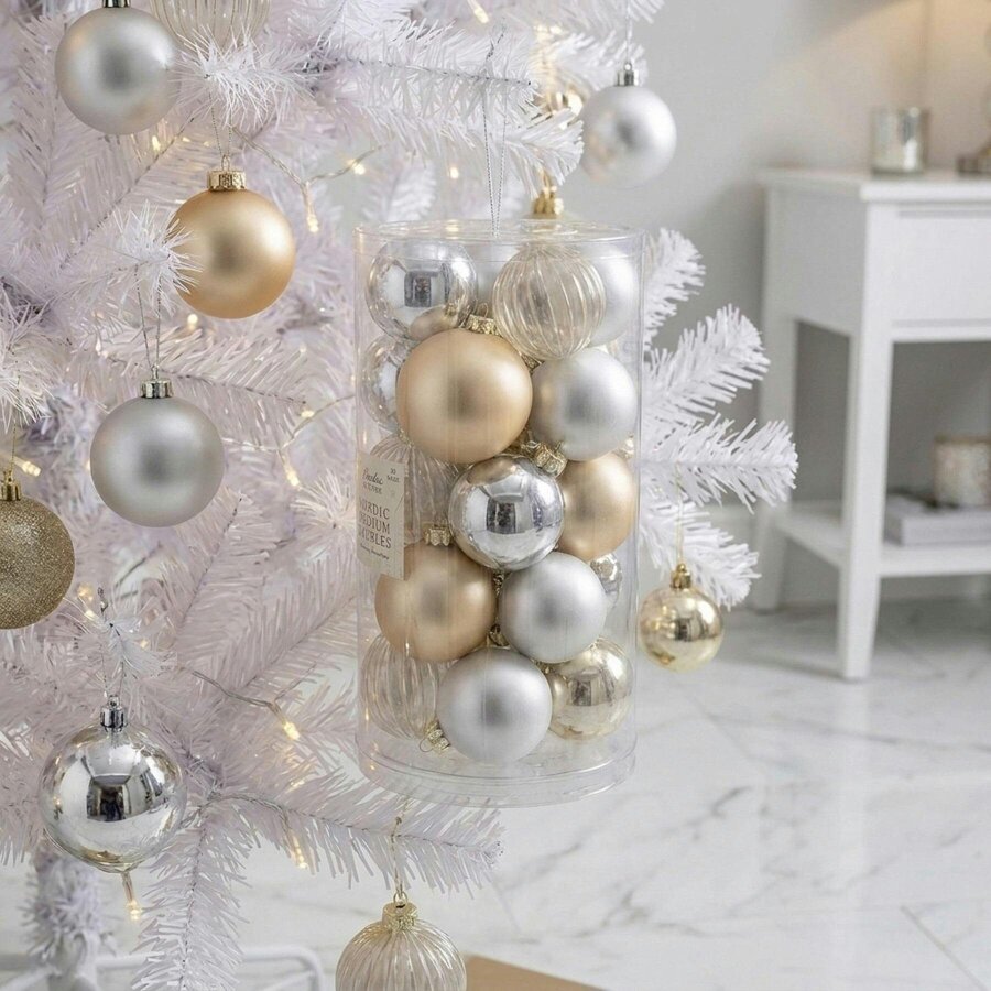 Garden Greatness Nordic Assorted Christmas Tree Baubles
