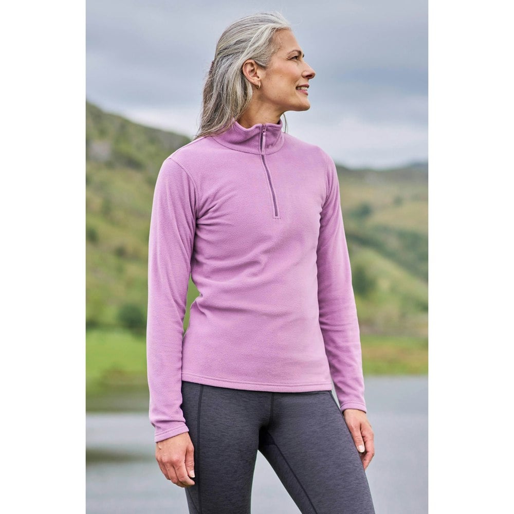 Mountain Warehouse Women's Camber II Fleece Top - Dusky Purple