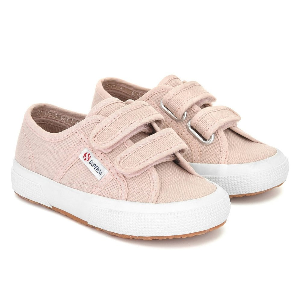 Superga Childrens/Kids 2750 Jstrap Trainers - Pink Skin/Avorio