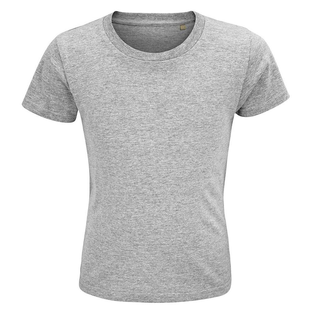 SOLS Childrens/Kids Crusader Marl Organic T-Shirt - Grey - Grey - 100% Organic Cotton