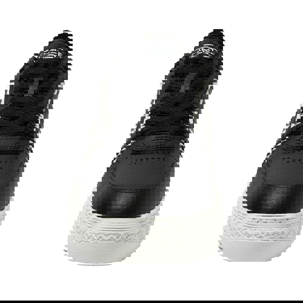 Lacoste L001 Leather Trainers - Black/White
