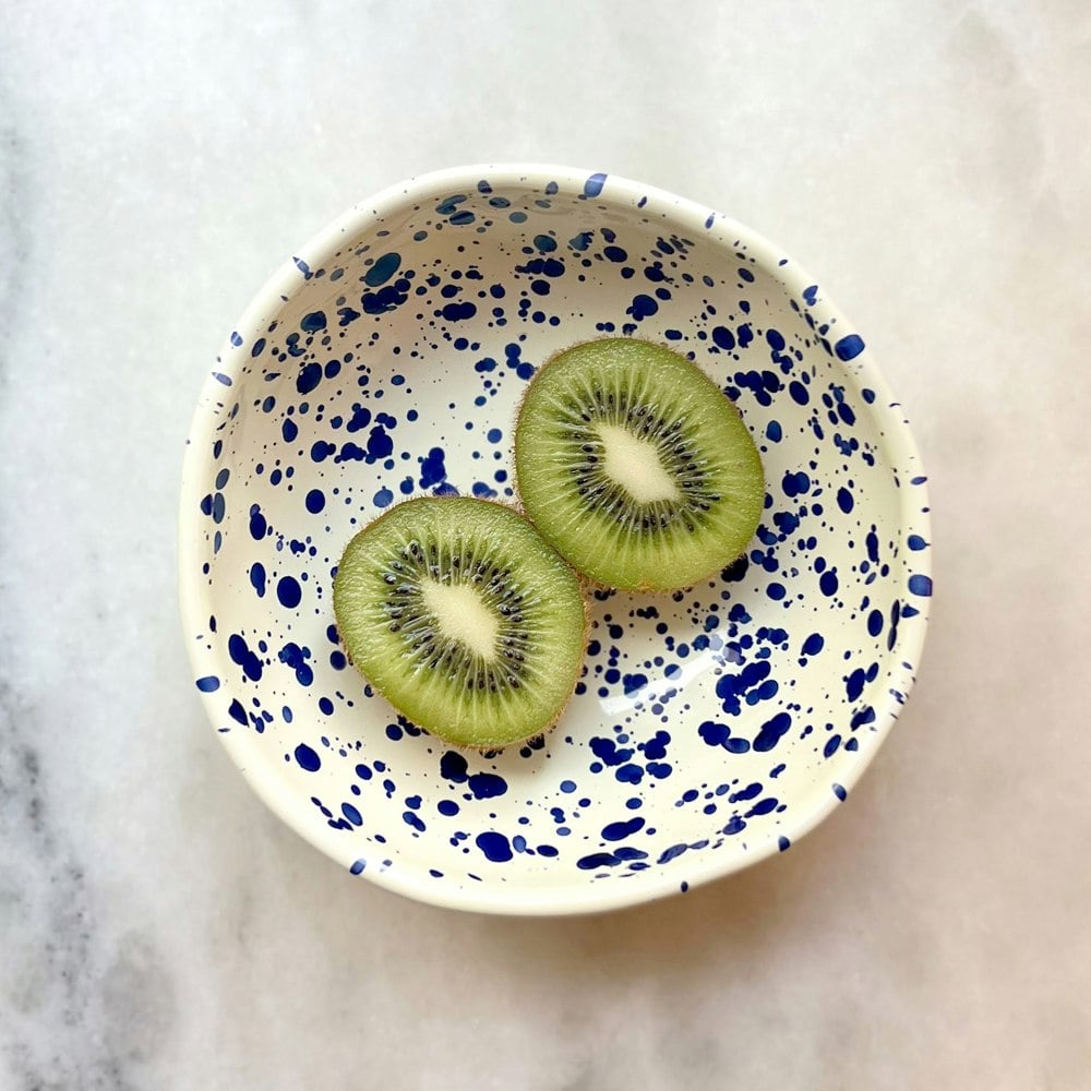 Hot Pottery Small Shallow Bowl Blueberry - New Shape *