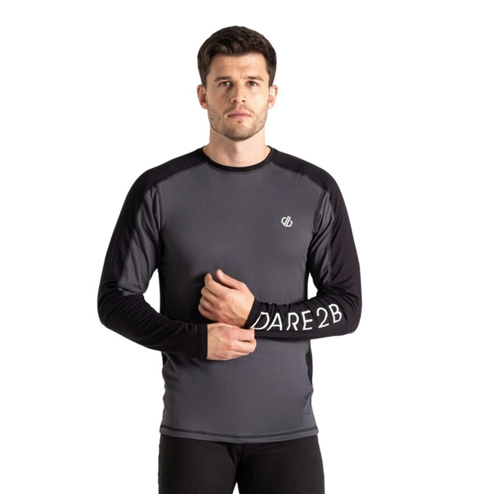 Dare 2B Mens Exchange III Base Layer Set - Black/Ebony
