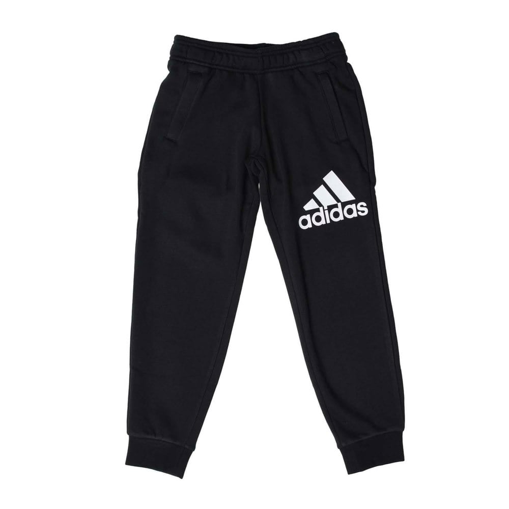 Adidas Boys Essentials Cotton Jogging Bottoms - Black