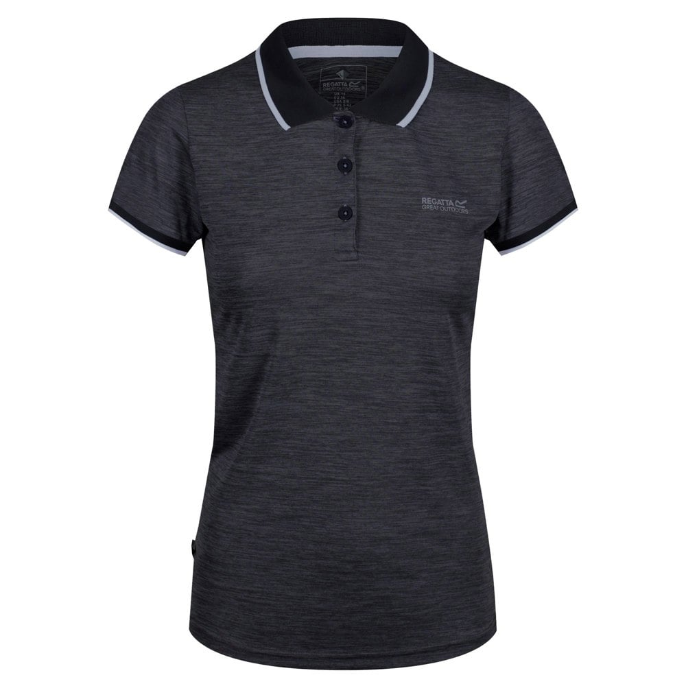 Regatta Womens/Ladies Remex II Polo Neck T-Shirt - Black