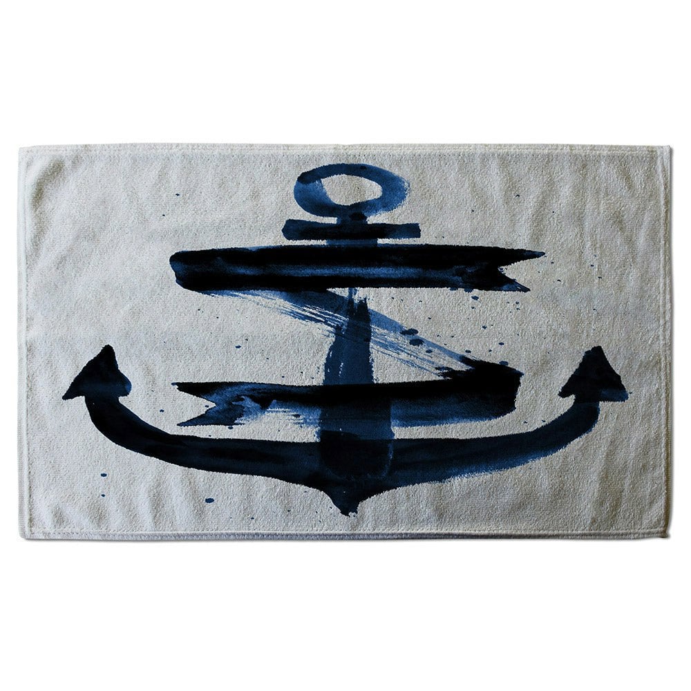 Benjamin Tate Design Watercolour Anchor (Bath Towel)