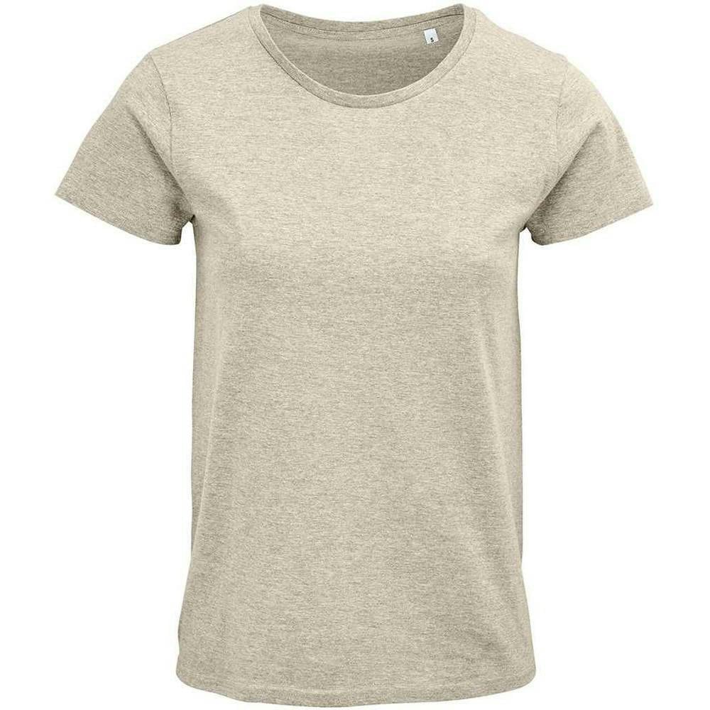 SOLS Womens/Ladies Crusader Heather Organic T-Shirt - Beige - Beige - 60% Organic Cotton/40% Recycled Polyester