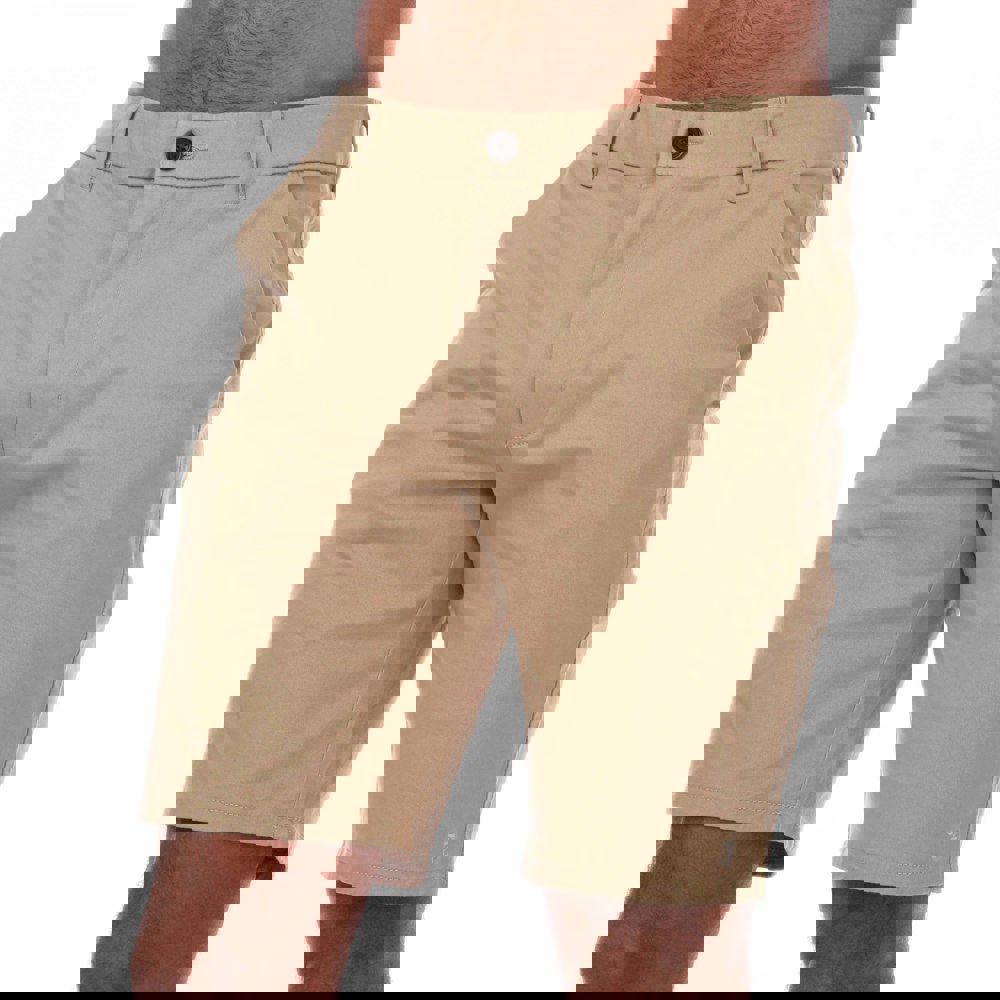 Farah Mens Bassett Chino Shorts - Sand