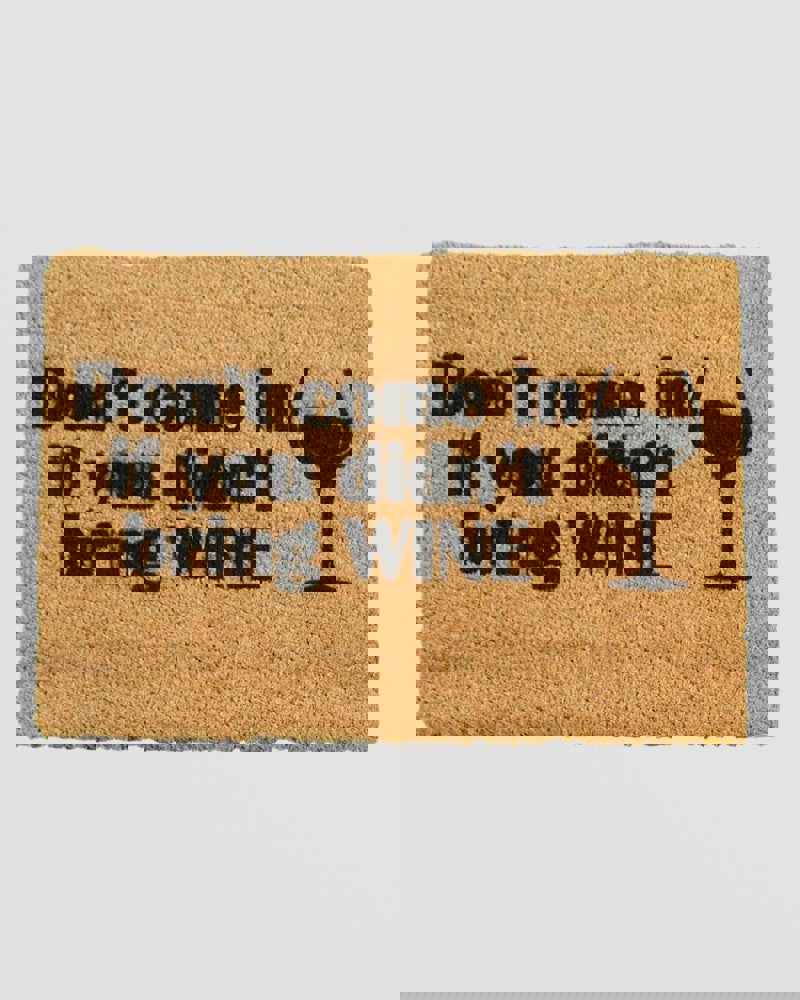 Without Wine Doormat