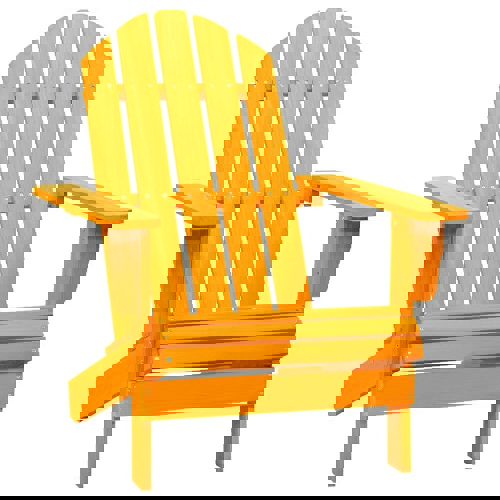 Berkfield Garden Adirondack Chair Solid Fir Wood Orange