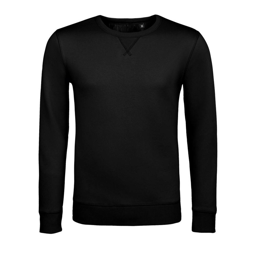 Sols Unisex Adults Sully Sweatshirt - Black - Black - 80% Ringspun Cotton/20% Polyester