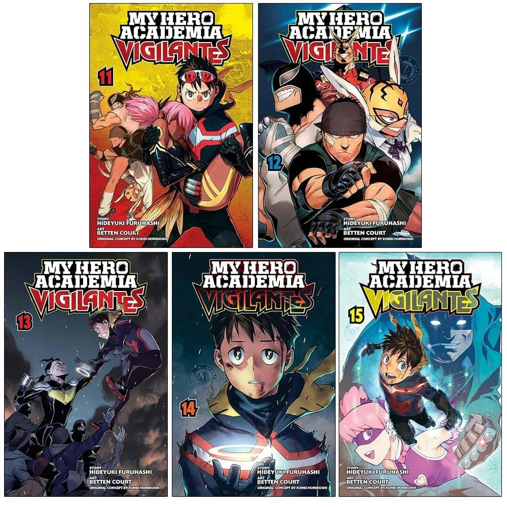 My Hero Academia Vigilantes Volume 11-15 Collection 5 Books Set Series 3