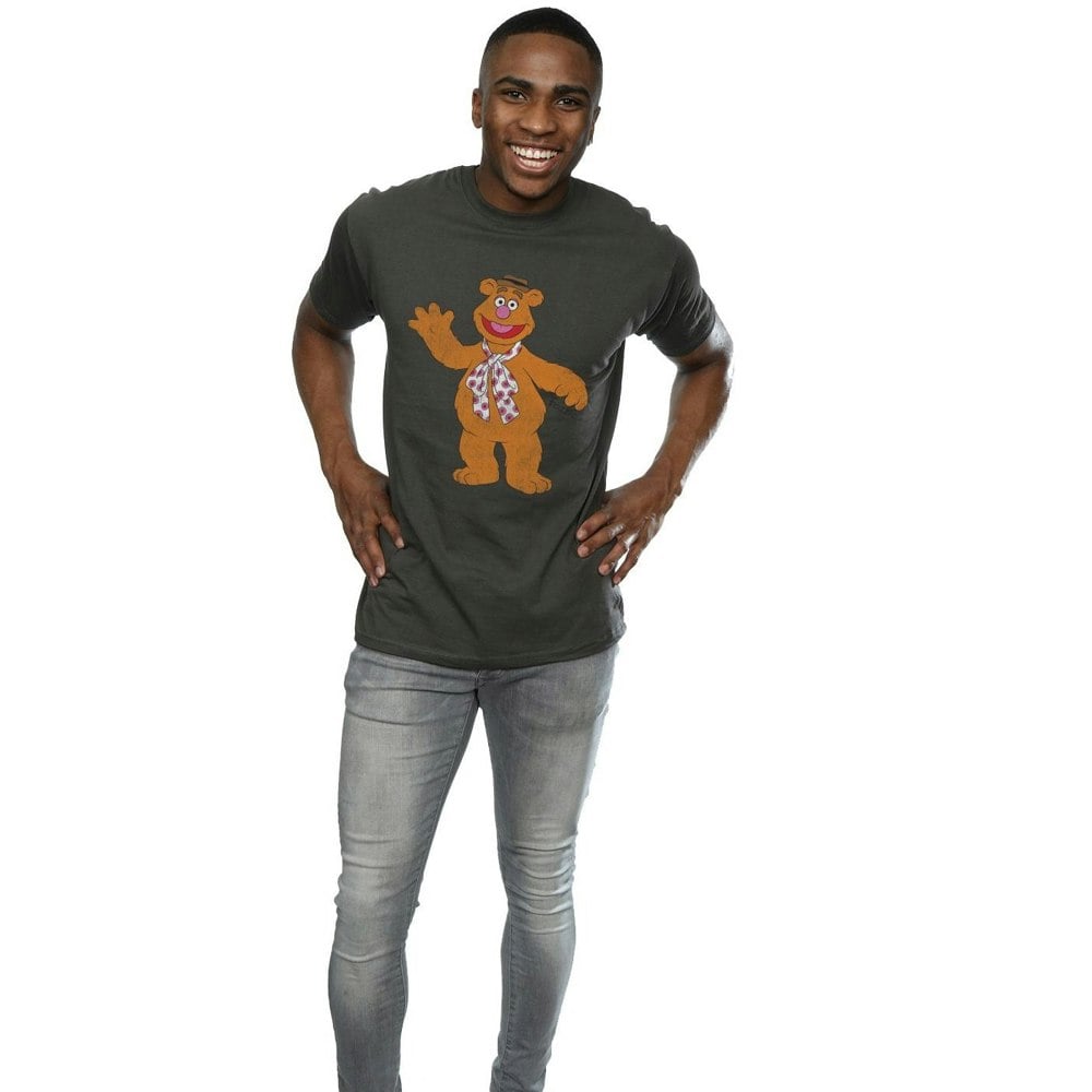 Disney Mens The Muppets Classic Fozzy T-Shirt - Light Graphite