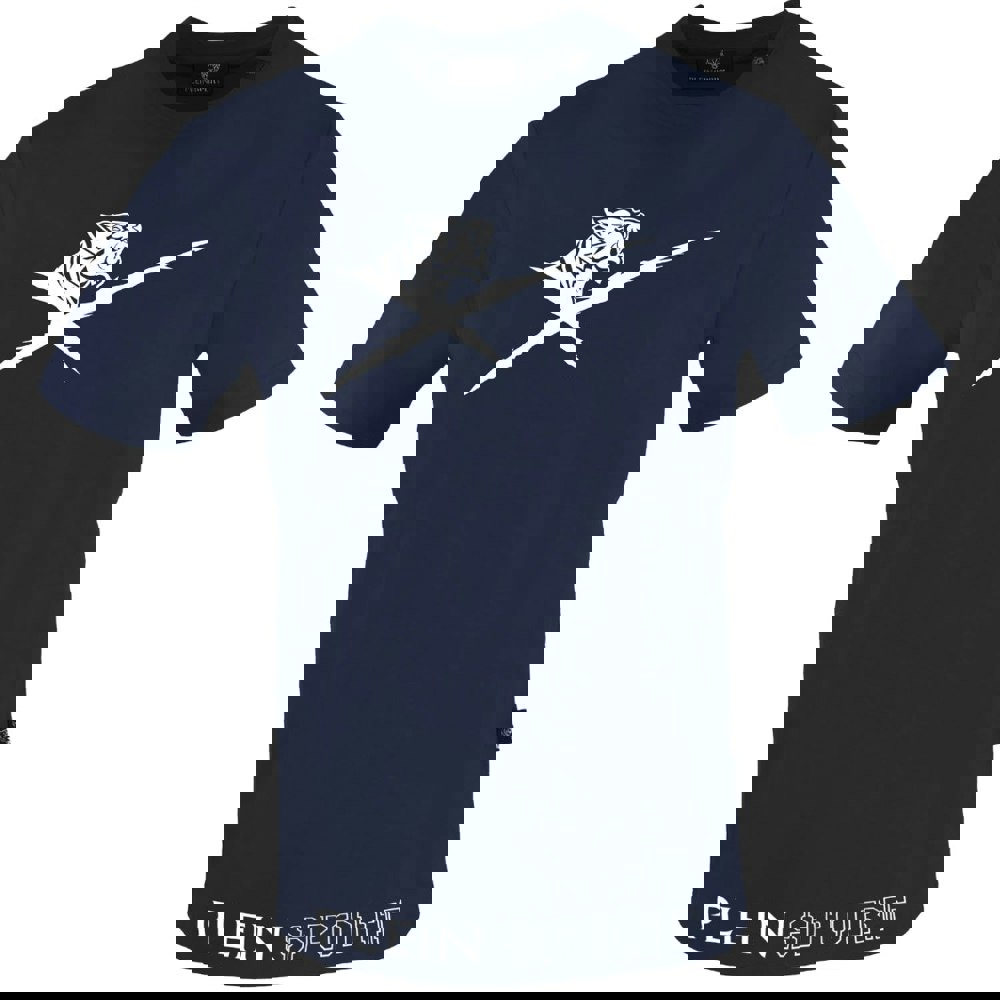 Plein Sport Large Striking Logo Navy Blue T-Shirt S