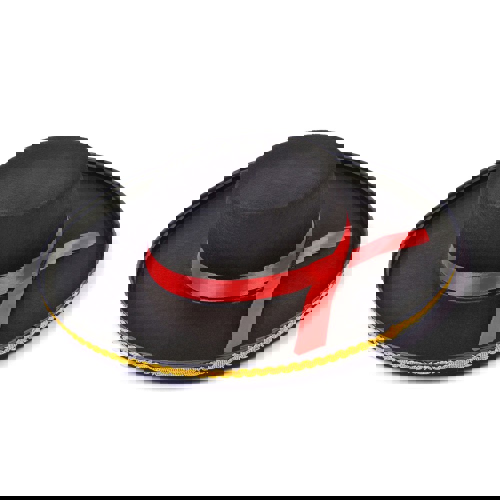 Bristol Novelty Unisex Adults Felt Spanish Hat - Black/Red