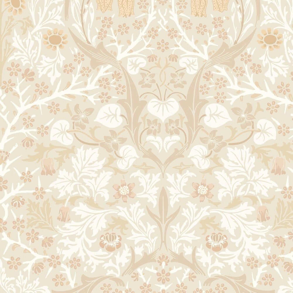 Hoopla Walls Blackthorn Damask - Linen Mix 10m Wallpaper