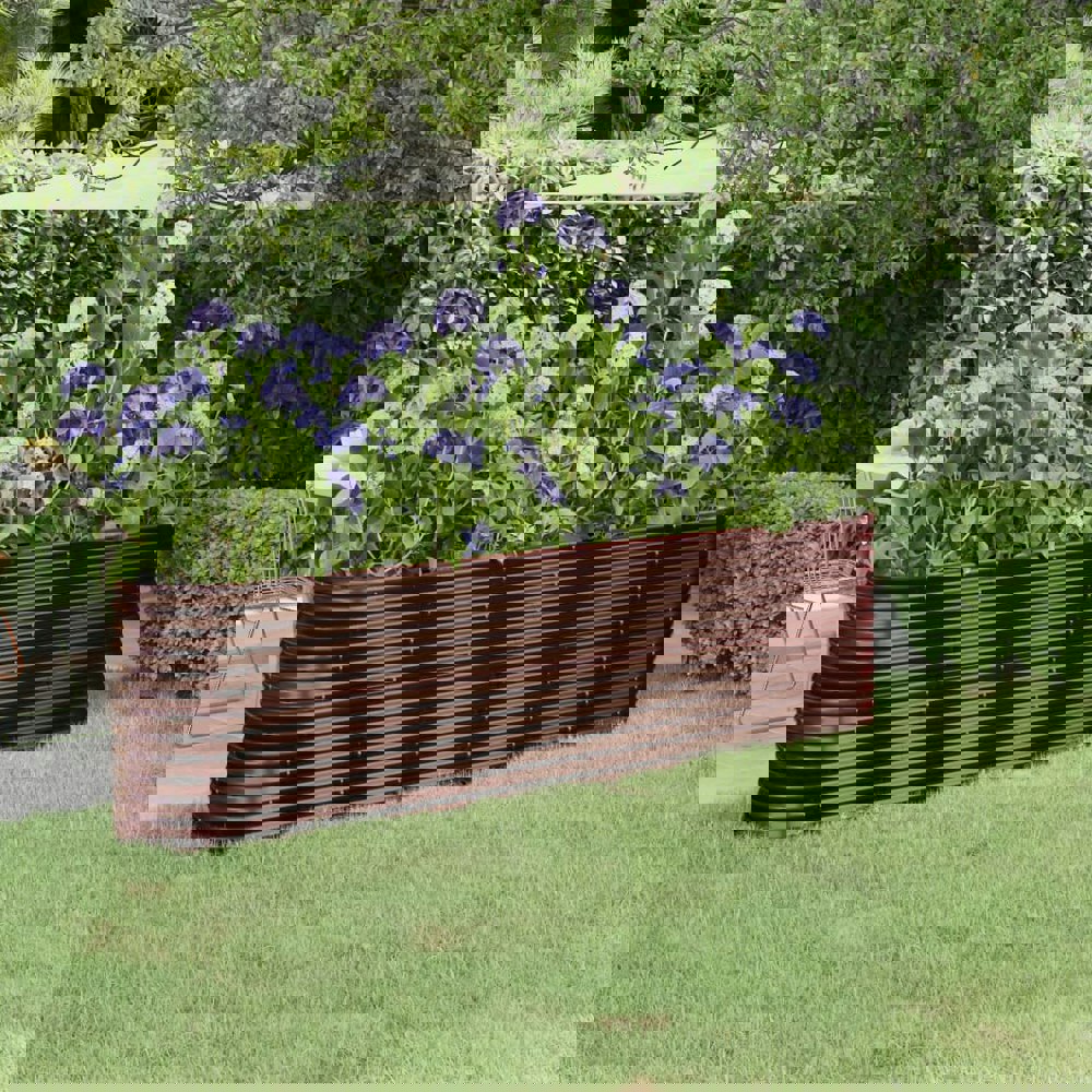 Berkfield Garden Raised Bed Powder-coated Steel 260x40x68 cm Brown