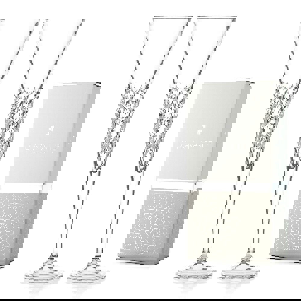 Diamante Champagne Flutes Pair ''Iceberg'' - Set of 2