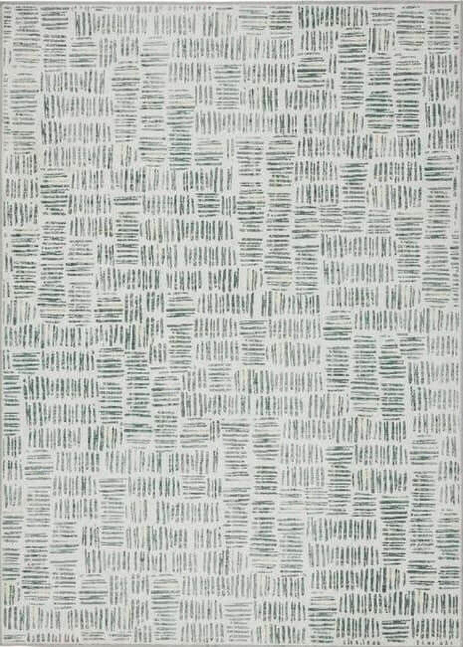 Patterned Green Rug Abstract Design Eco-Washable Green Rug Abstract Design | Rackhams