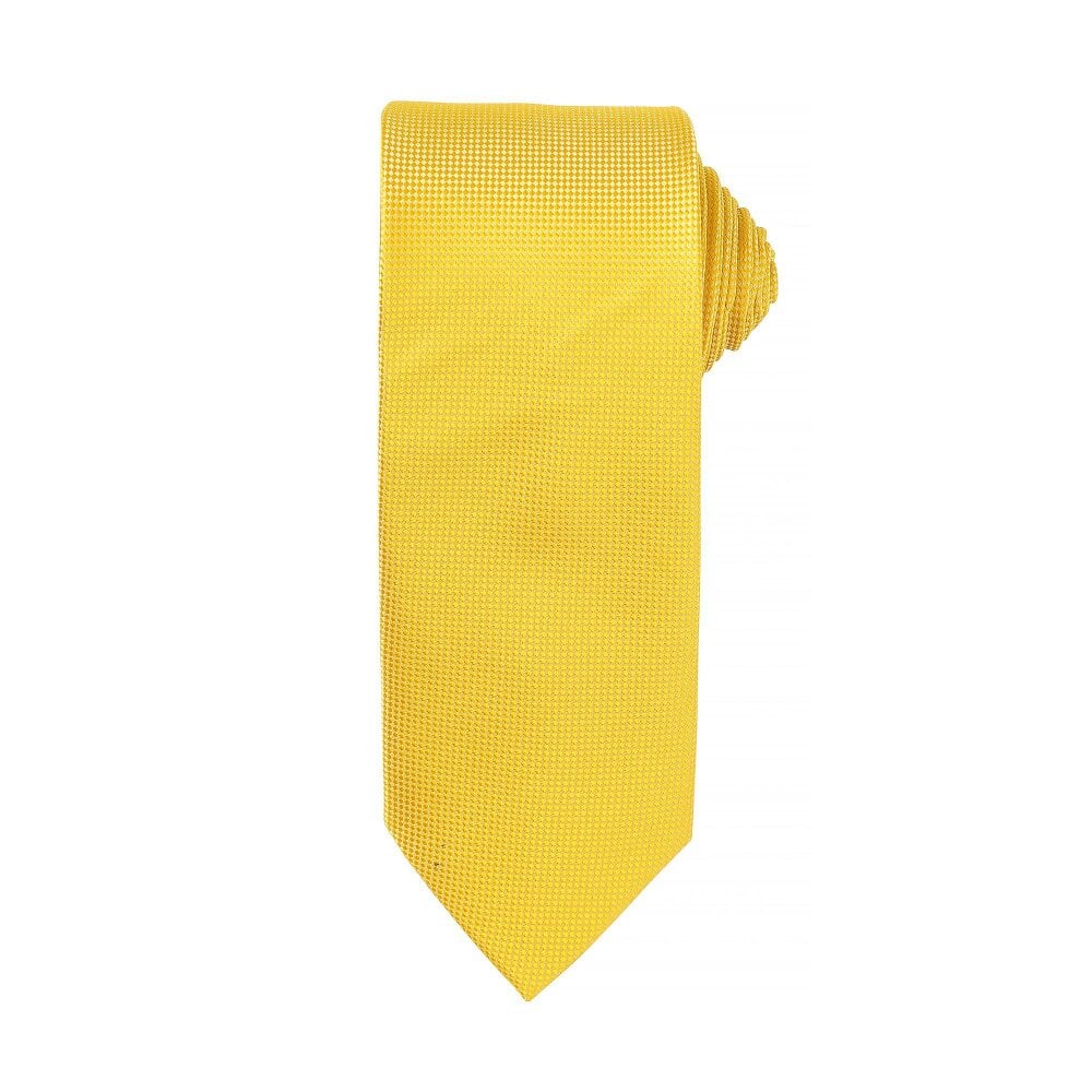 Premier Mens Micro Waffle Formal Work Tie (Pack of 2) - Sunflower - Sunflower - One Size