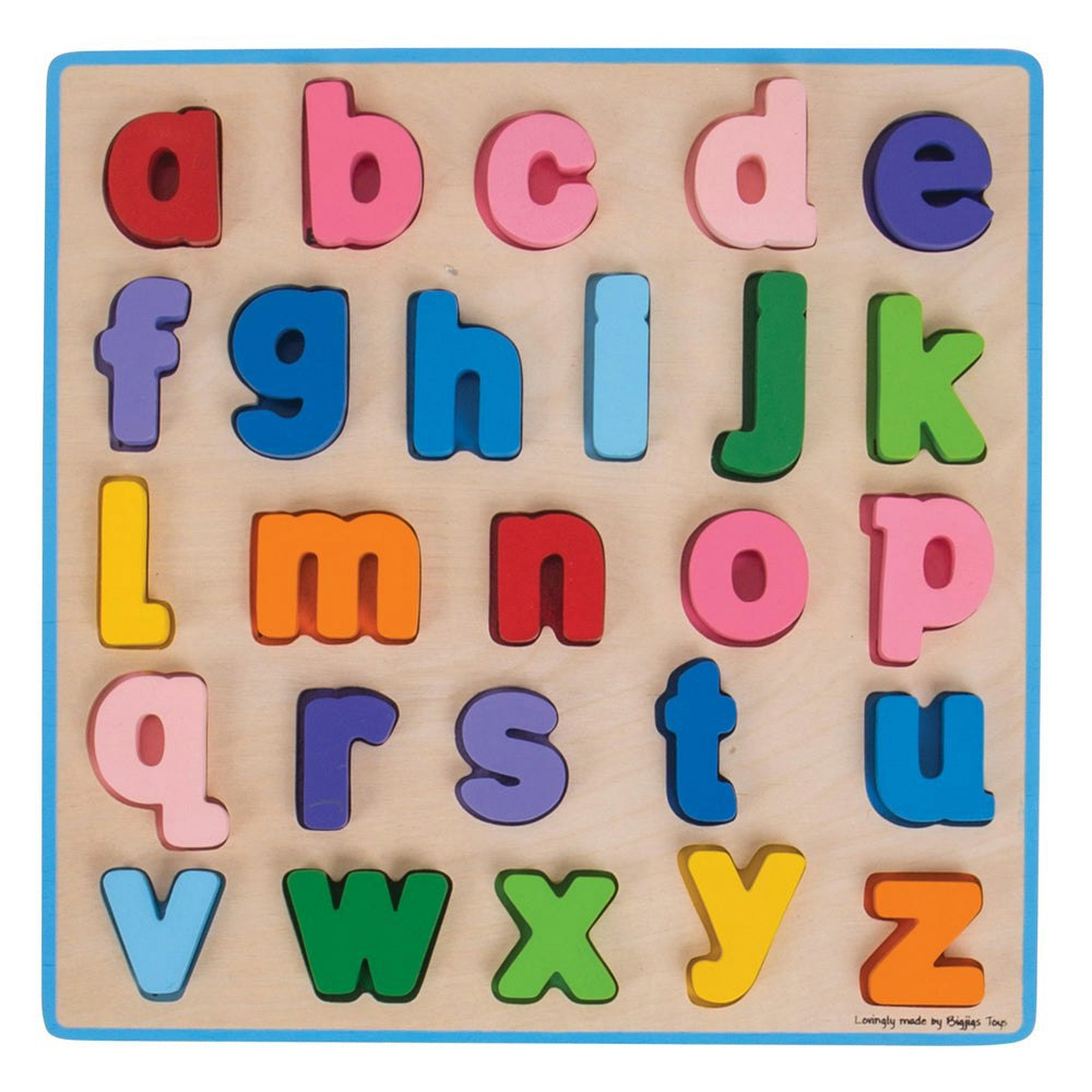 Bigjigs Toys Wooden Lowercase abc Puzzle