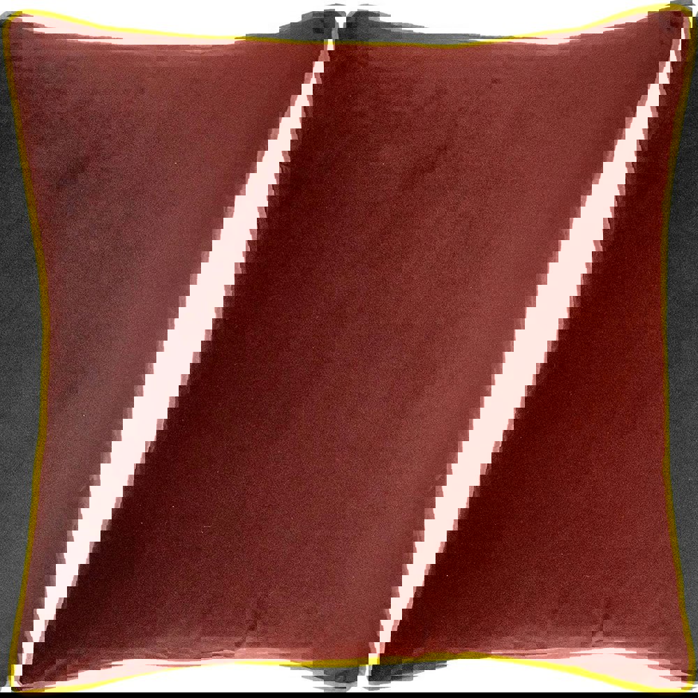 Furn Forest Stag Cushion Cover - Burgundy/Gold