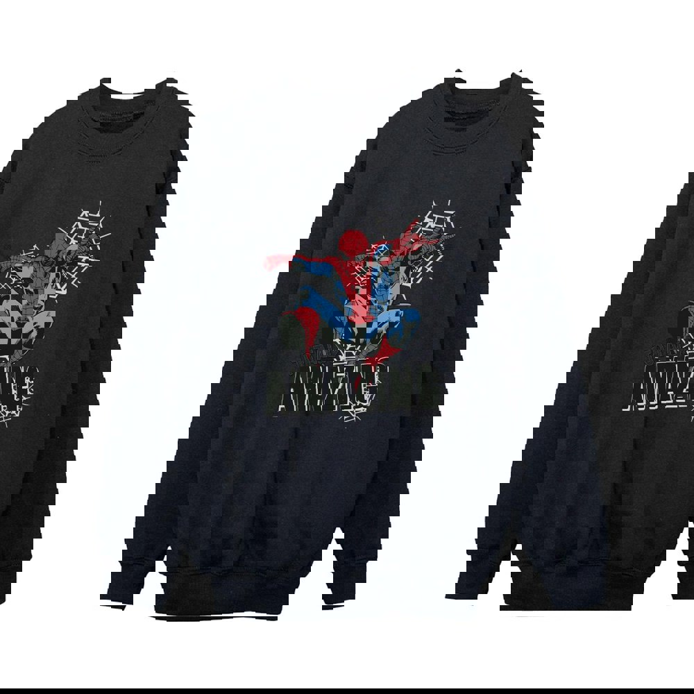 Marvel Boys Spider-Man Amazing Sweatshirt - Black
